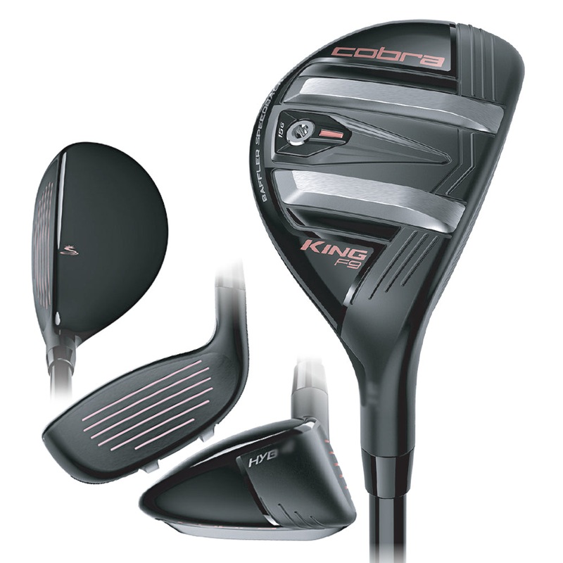 Cobra King F9 Speedback Hybrid – 19 Women Right – 4 – 22 Fujikura ATMOS 60 Graphite – Ladies Black/Rose Gold