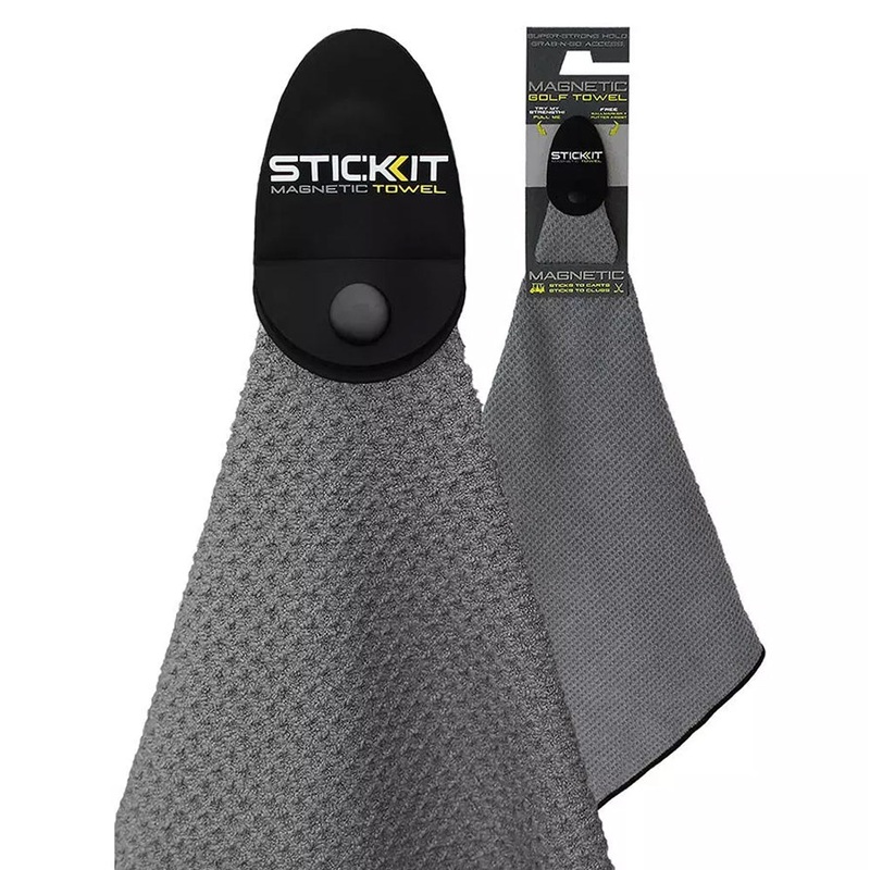 Monument Golf Stick it Magnetic Towel Black