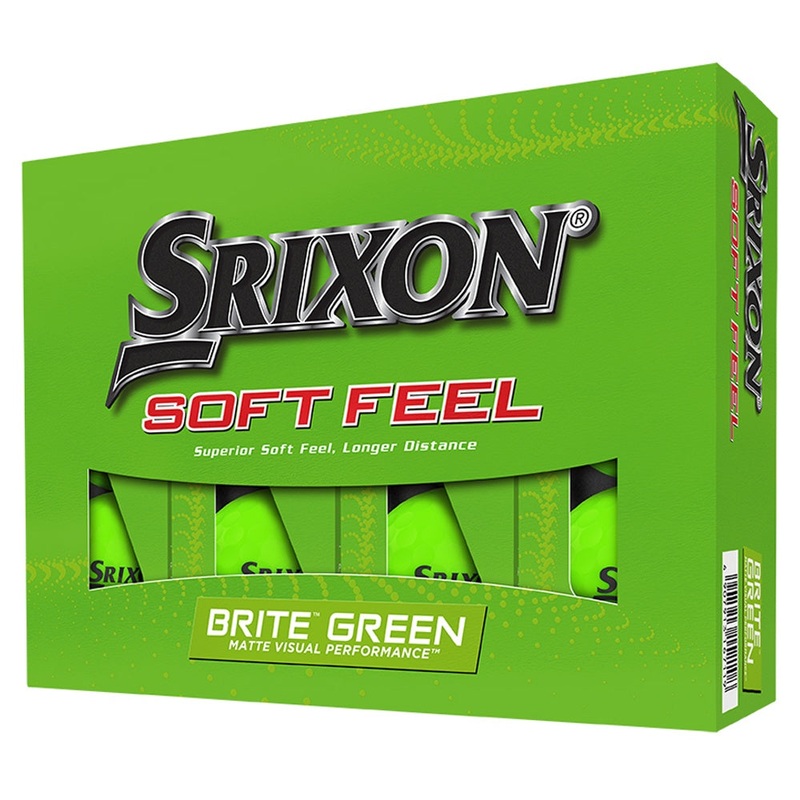 Srixon Soft Feel 13 Brite Golf Balls (Prior Generation) 1 Dozen Green