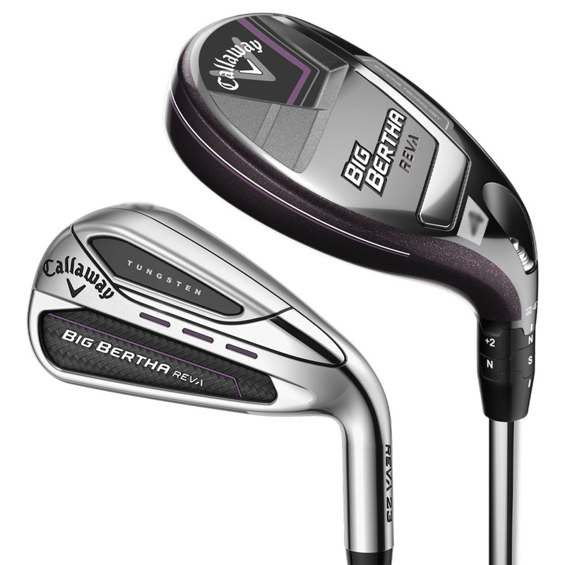Callaway Big Bertha Reva 23 Hybrid Iron Set – 23 Women Right – 4-5H & 6-PW Hybrids (Graphite) / Irons (Graphite) – Ladies