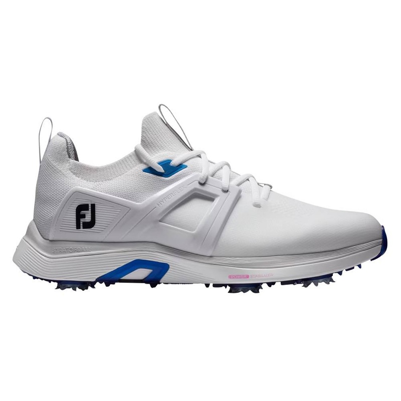 FootJoy HyperFlex Golf Shoes White/Blue/Pink – 23 Men White/Blue/Pink Medium 7.5
