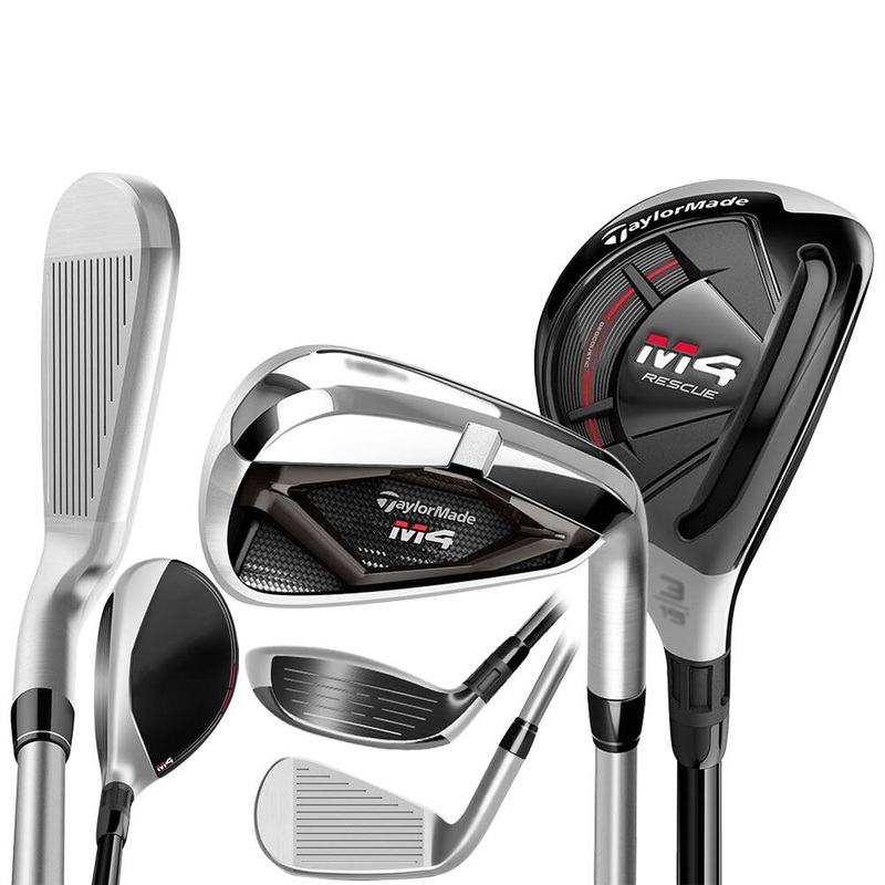 TaylorMade M4 Combo Iron Set – 23 Men Right – 3-4H, 5-PW Hybrid (Steel) / Irons (Steel) – Regular