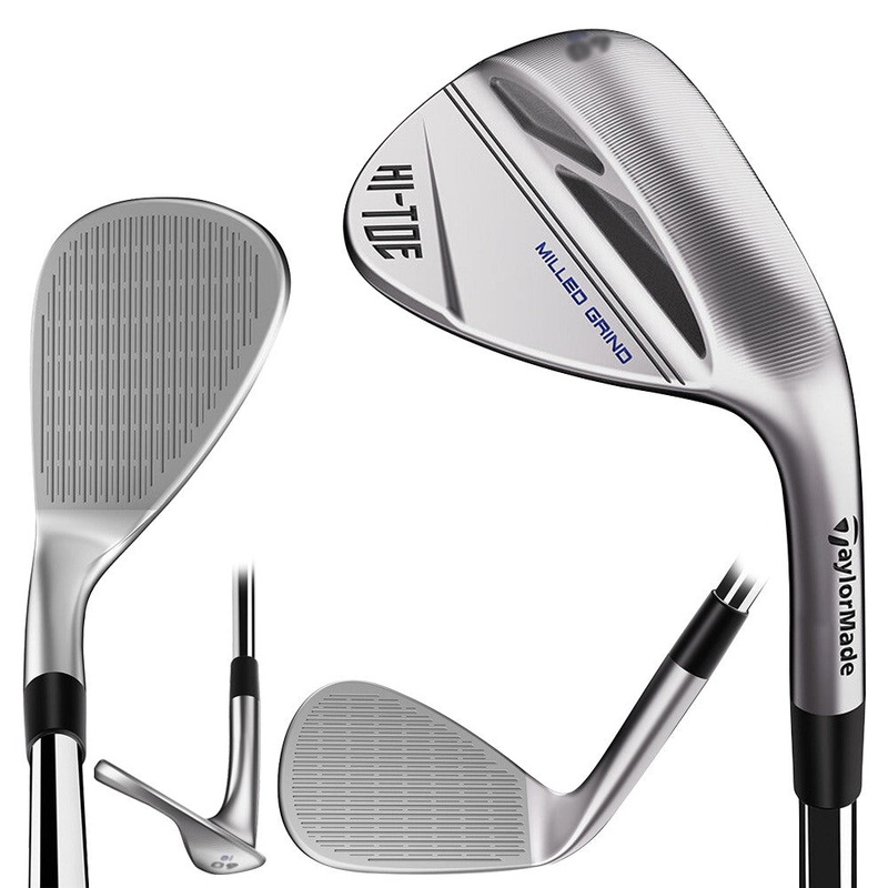 TaylorMade Milled Grind Hi-Toe 3 Chrome Wedge – 23 Men Right – 58 – 7 KBS Hi-Rev 2.0 115g Steel – Stiff Low Bounce