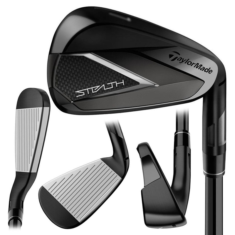 TaylorMade Stealth Black Iron Set – 23 Men Right – 5-PW, AW KBS Max MT Black Steel – Regular