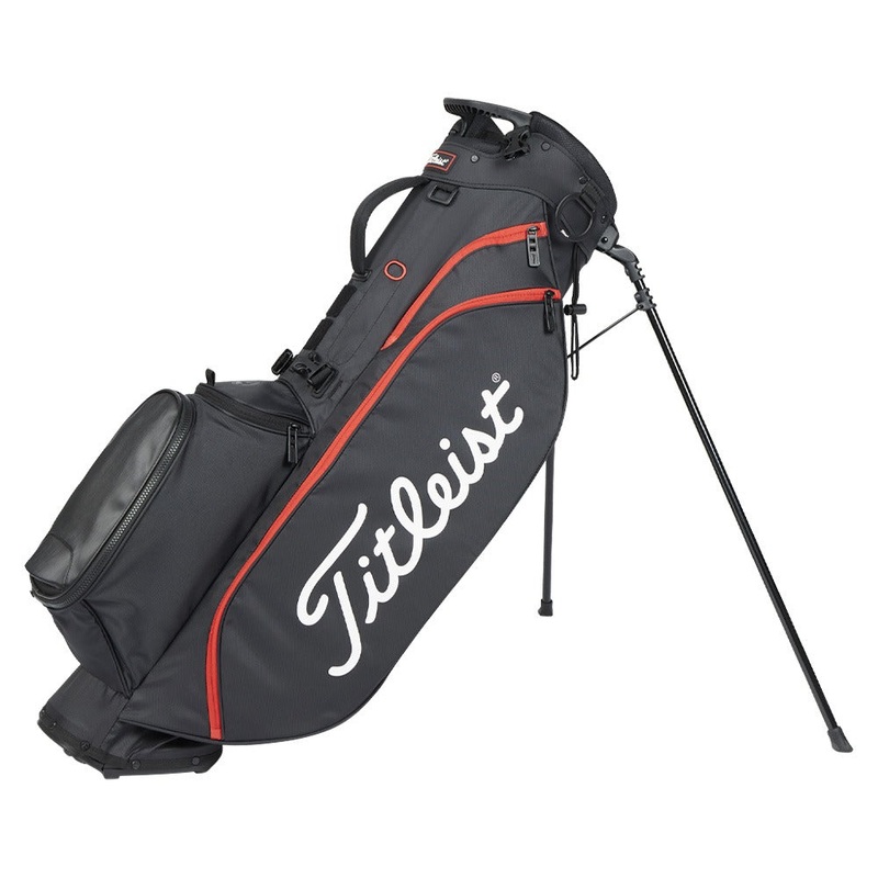Titleist Players 4 Stand Bag – 25 Black/Black/Red