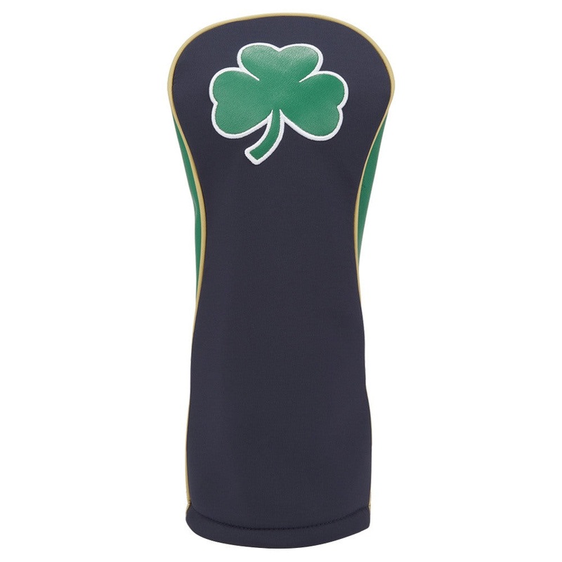 Titleist Shamrock 3 Panel Leather & Performance Headcover 2023 Driver Navy/Hunter/Gold