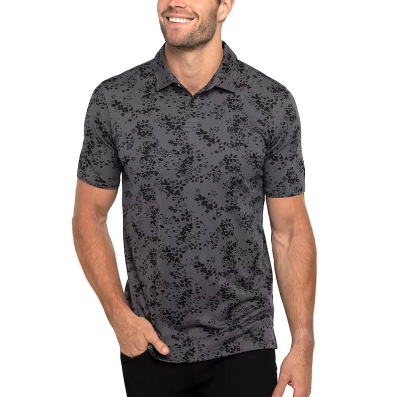 TravisMathew A Little Spice Golf Polo Heather Forged Iron – 23 Men Small