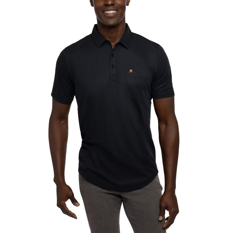 TravisMathew Like A Local Golf Polo Black – 23 Men Small