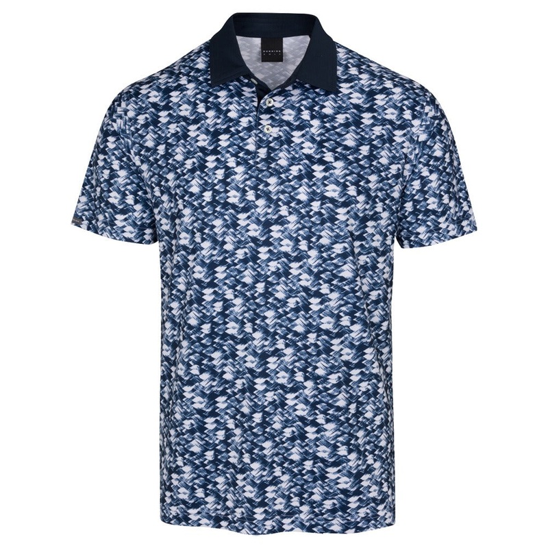Dunning Golf Donard Ventilated Performance Golf Polo 2023 Halo/White Small