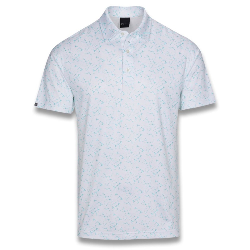 Dunning Golf Hertford Jersey Performance Golf Polo 2023 White/Riviera Small