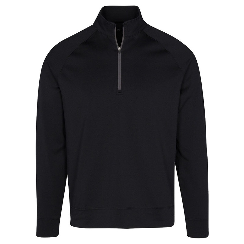 Dunning Golf Player Jersey Performance Quarter Zip Golf Pullover 2023 Black Small