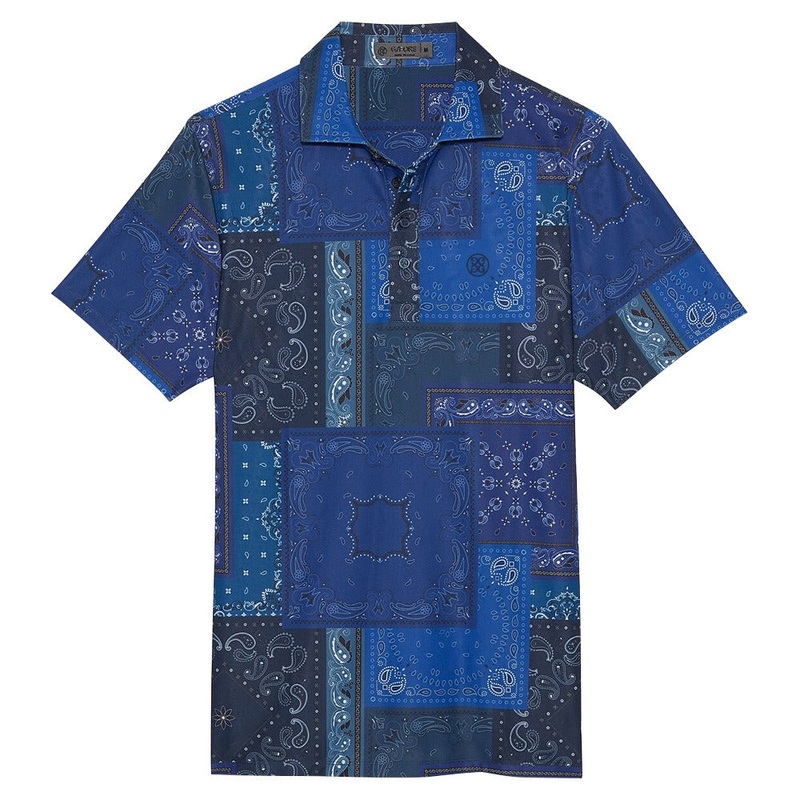Gfore Bandana Tech Pique Golf Polo 2023 Twilight Small