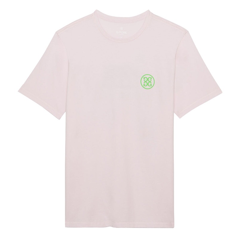 Gfore California Cotton Tee Golf T-Shirt Blush – 23 Men Small