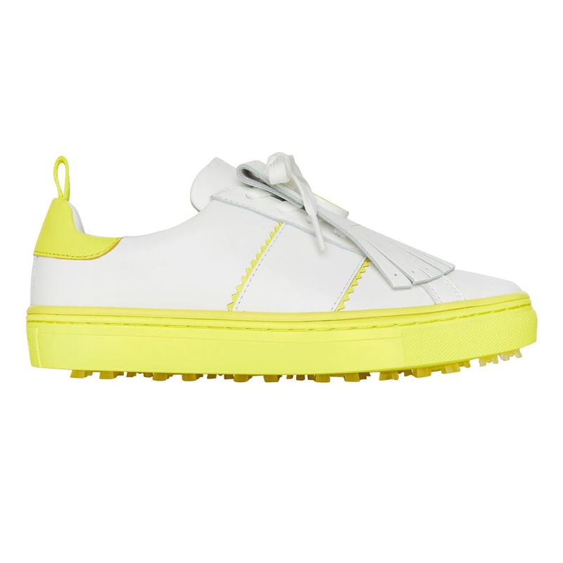 Gfore Contrast Accent Kiltie Disruptor Spikeless Golf Shoes 2023 Women Solar Medium 5.5