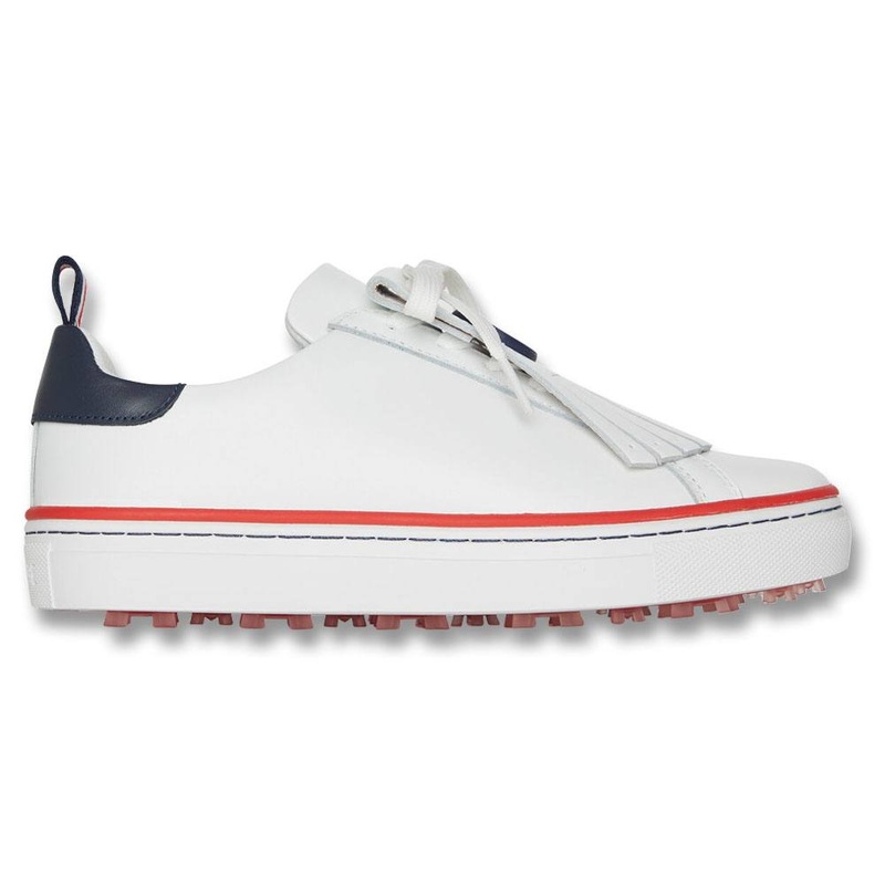 Gfore Contrast Accent Kiltie Durf Spikeless Golf Shoes 2023 Women Snow Medium 6