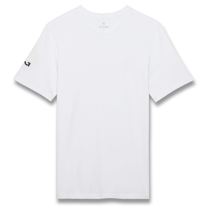 Gfore Country Club Hack Cotton Tee Golf T-Shirt Snow – 23 Men Small