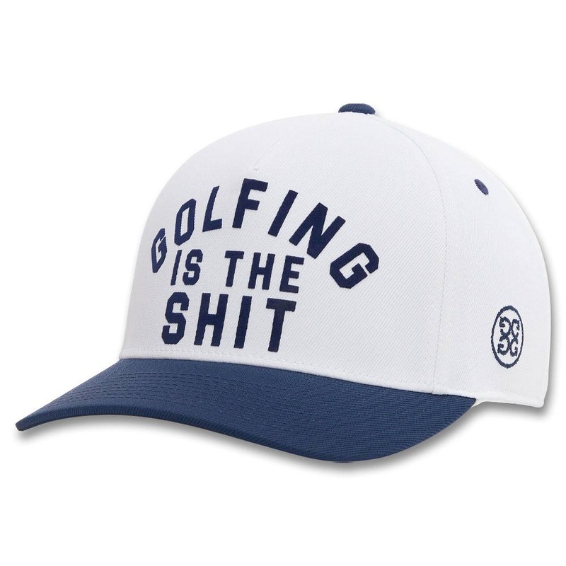 Gfore Golfing Is The Sh*t Stretch Twill Snapback Golf Cap 2023 Snow One Size Fits All