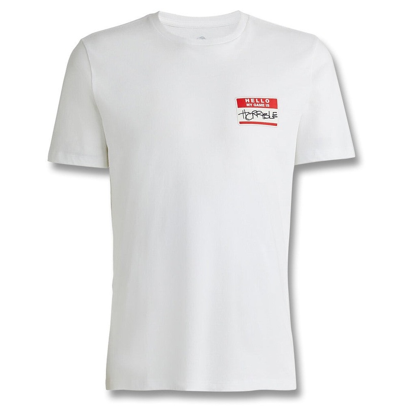 Gfore Hello My Name Is Cotton Tee Golf T-Shirt 2023 Snow Small