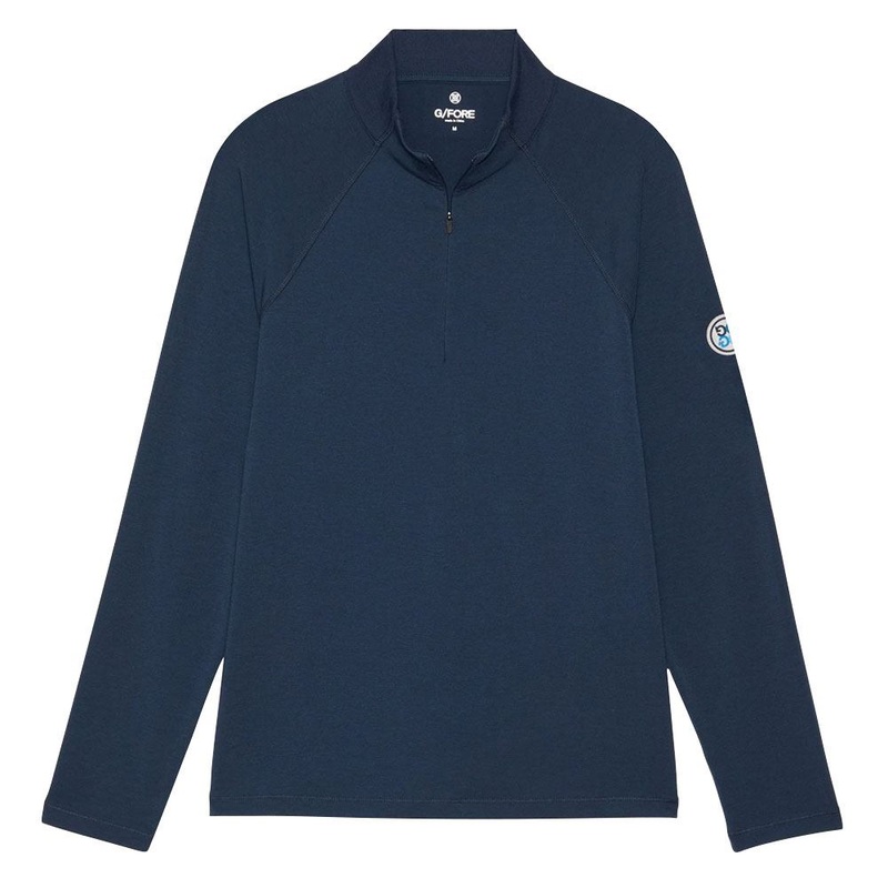 Gfore Luxe Staple Quarter Zip Mid Layer Golf Pullover Twilight – 23 Men Small