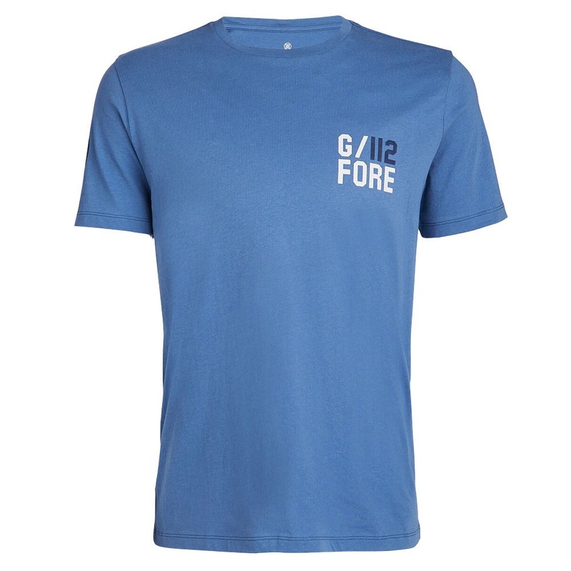 Gfore Shots Cotton Tee Golf T-Shirt 2023 Slate Small