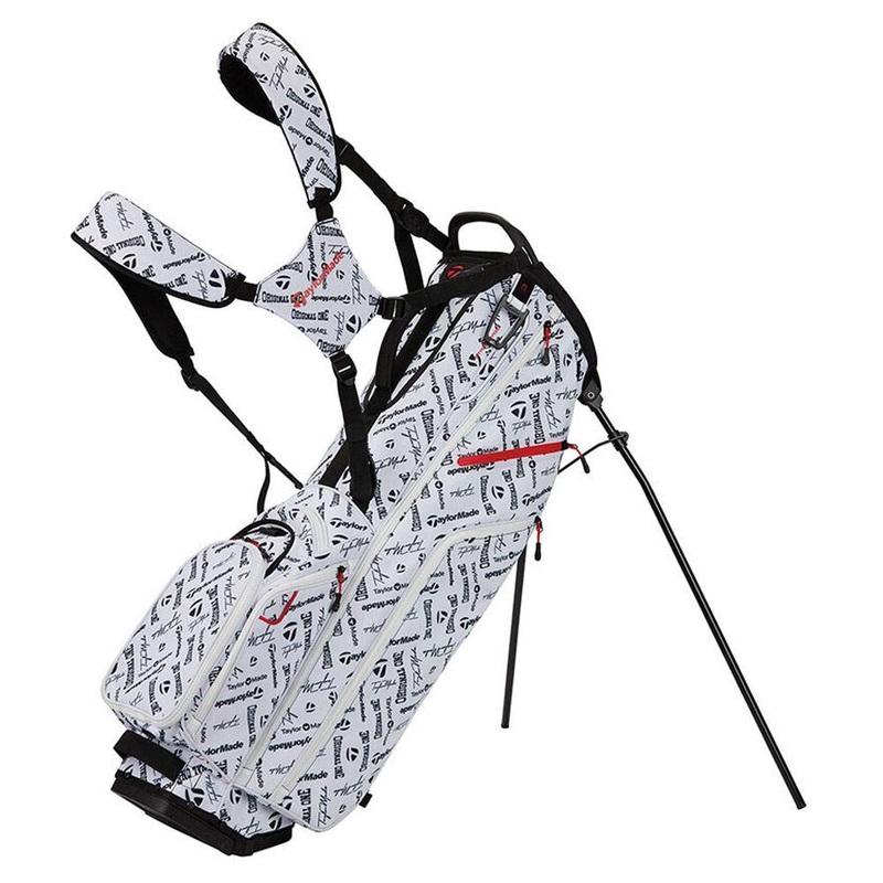 TaylorMade Flextech Crossover Prints Stand Bag – 23 Icon White