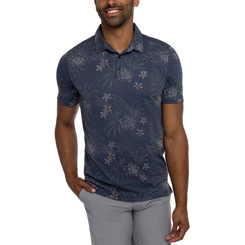 TravisMathew Calmer Waters Golf Polo Dress Blues – 23 Men Small