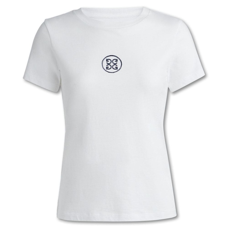 Gfore Gradient Apres Cotton Golf T-Shirt 2023 Women Snow X-Small