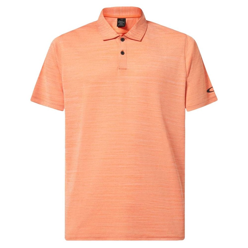 Oakley Aero Hydrolix Golf Polo 2023 Soft Orange Heather Small