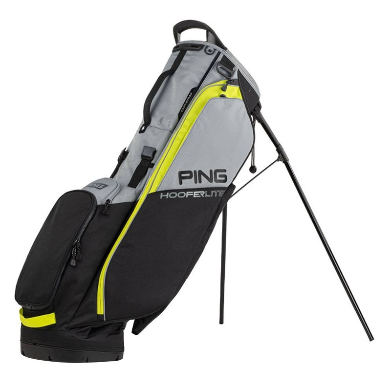 PING Hoofer Lite Stand Bag – 23 Black/Iron/Neon Yellow