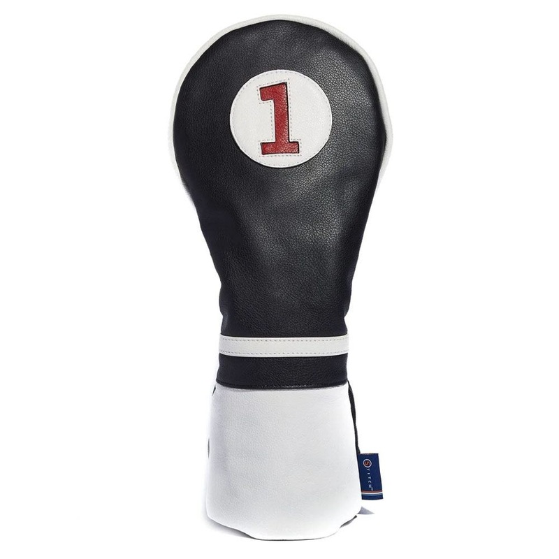 Stitch Roadster Leather Headcover 1-Wood Black