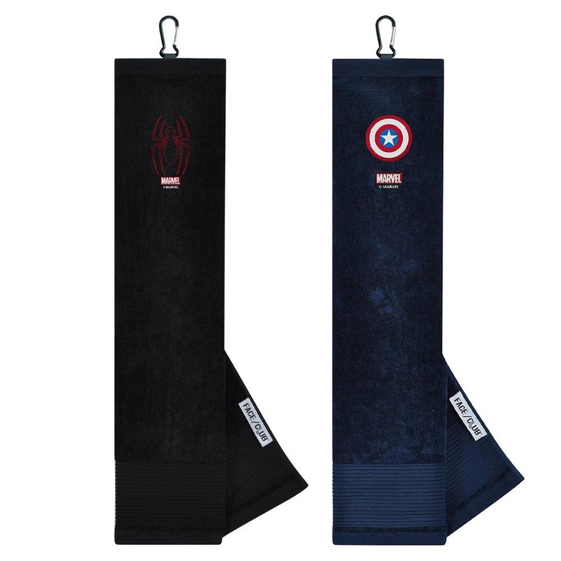 Team Effort Marvel Face/Club Tri-Fold Embroidered Towel Spiderman