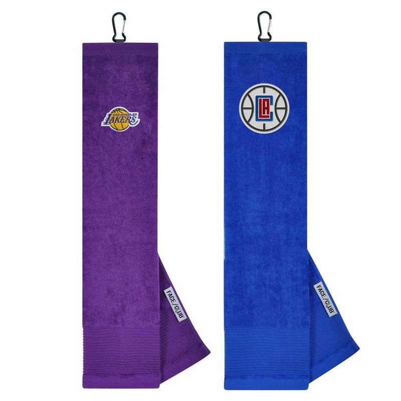 Team Effort NBA Face/Club Tri-Fold Embroidered Towel Los Angeles Clippers