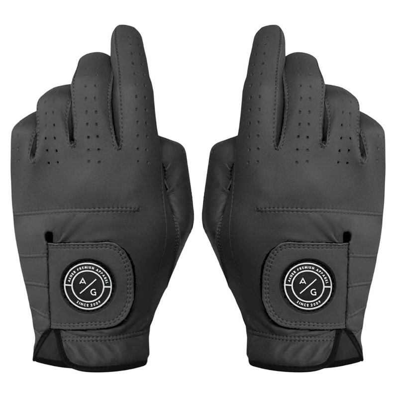 Asher Golf Evergreen Charcoal Golf Glove 2023 Fit to Left Hand Charcoal Small