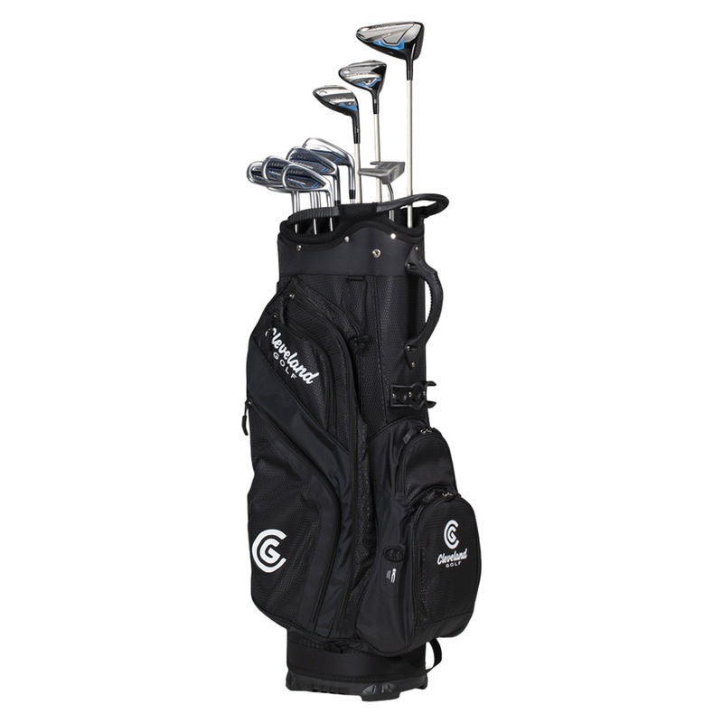 Cleveland Launcher XL Full Set – 21 Men Right – 10 Clubs + 1 Cart Bag True Temper XP90 Steel – Universal