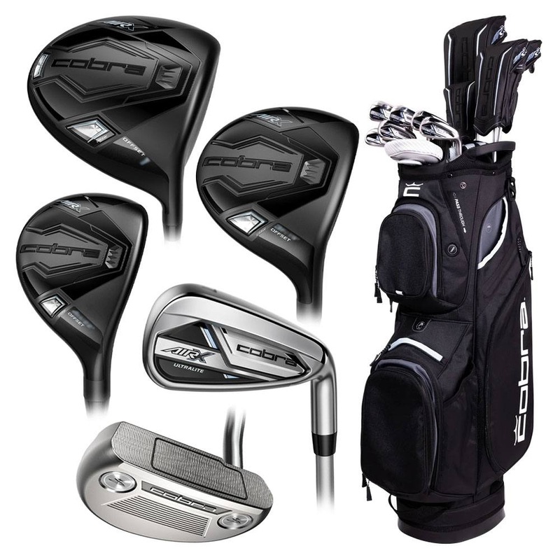 Cobra AIR-X 2 Full Set – 23 Women Right – 11 Clubs + 1 Cart Bag Cobra Ultralite Ladies Graphite – Ladies