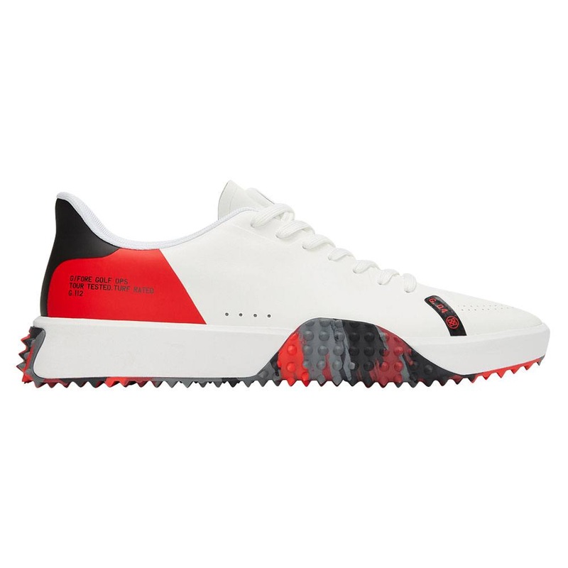 Gfore G.112 P.U. Leather Colour Block Camo Spikeless Golf Shoes Snow/Poppy Camo – 24 Men Medium 8