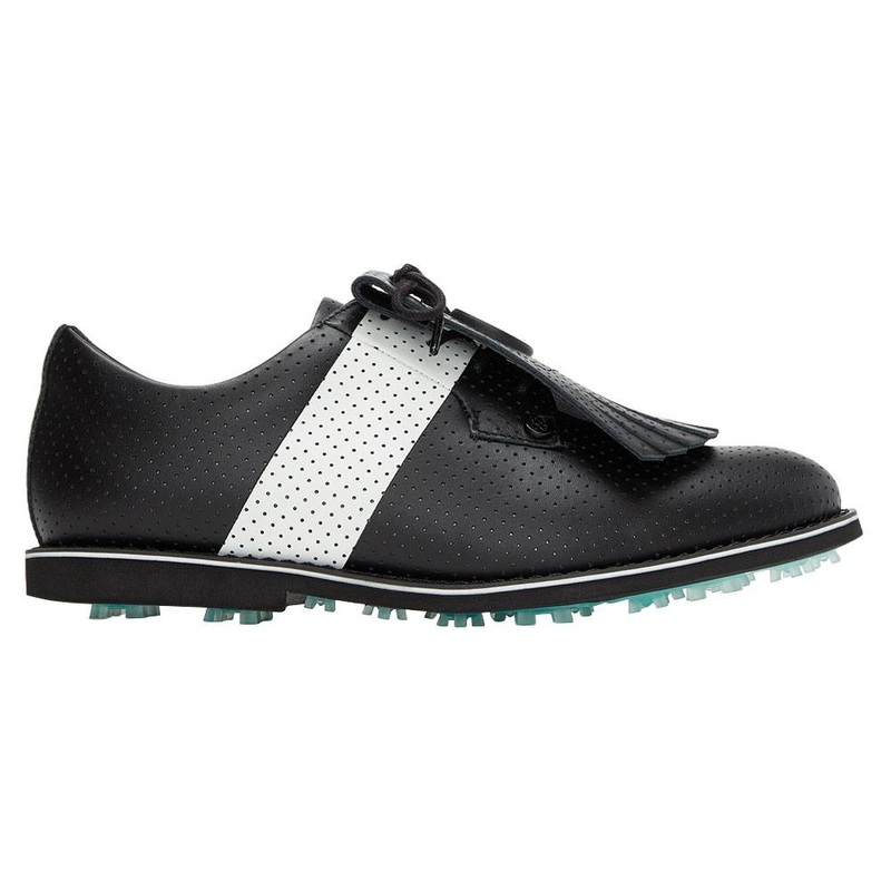 Gfore Gallivanter Peforated Leather Luxe Sole Kiltie Golf Shoes Onyx – 24 Women Medium 6