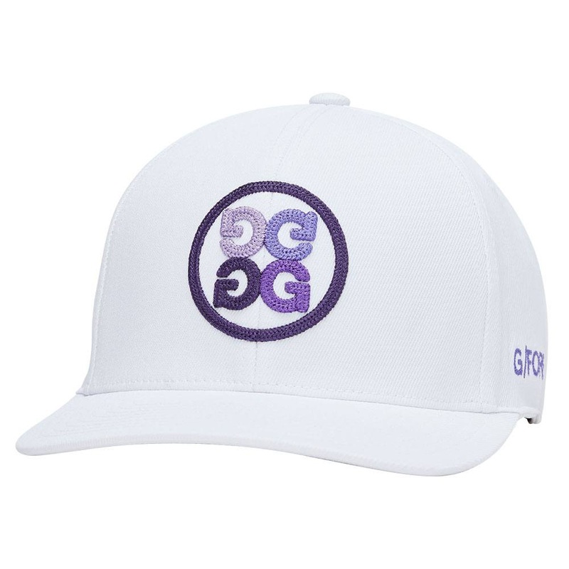 Gfore Gradient Circle G’s Stretch Twill Snapback Golf Cap Snow – 24 Men One Size Fits All