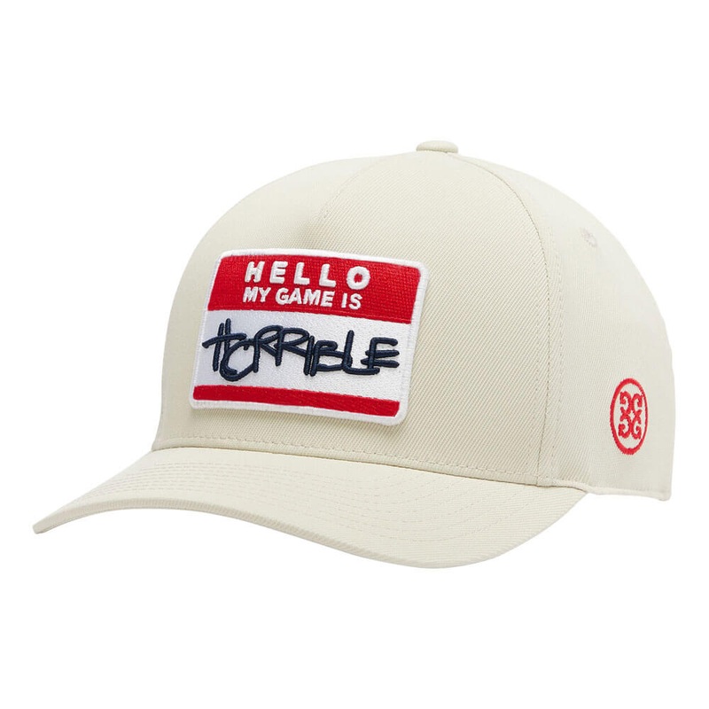 Gfore Hello Stretch Twill Snapback Golf Cap 2023 Stone One Size Fits All