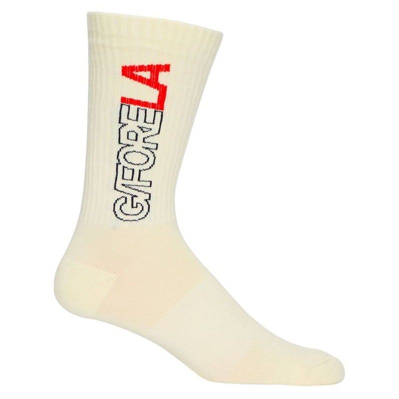 Gfore LA Ribbed Compression Crew Golf Socks – 24 Men Poppy Medium/Large