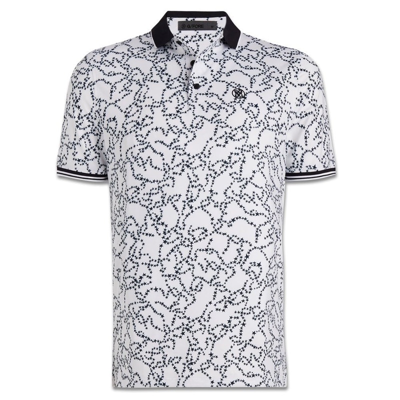 Gfore Star Dust Tech Jersey Golf Polo Snow – 24 Men Small