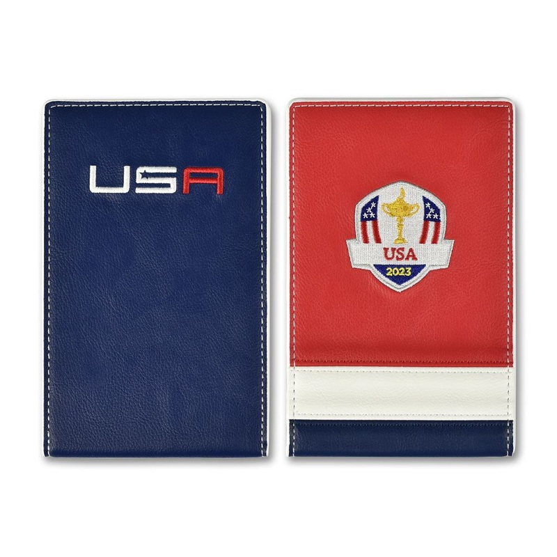 PRG Ryder Cup US Team Edition Yardage Book Cover 2023 Red/White/Navy