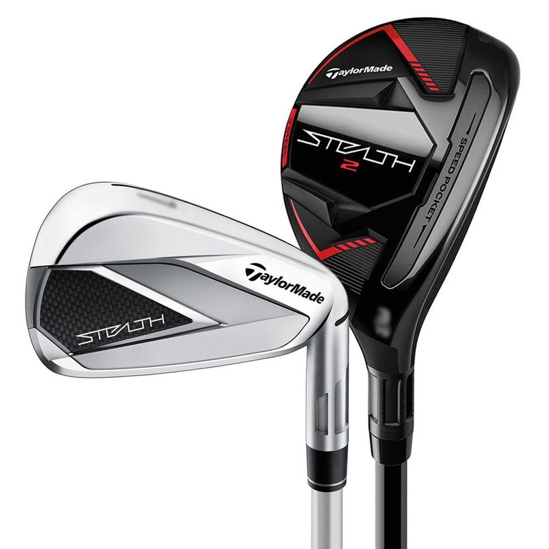 TaylorMade Stealth 2 Combo Iron Set – 23 Women Right – 4-5H, 6-PW, AW Aldila Ascent Ladies 45 Graphite – Ladies