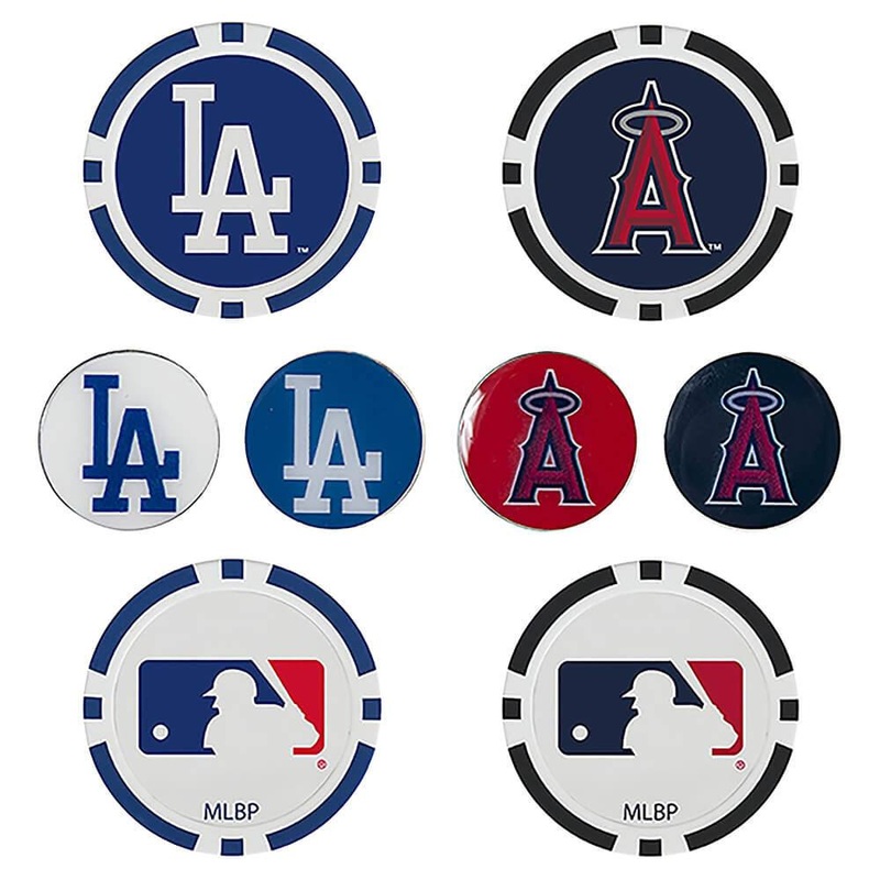 Team Effort MLB Ball Marker Set Los Angeles Dodgers
