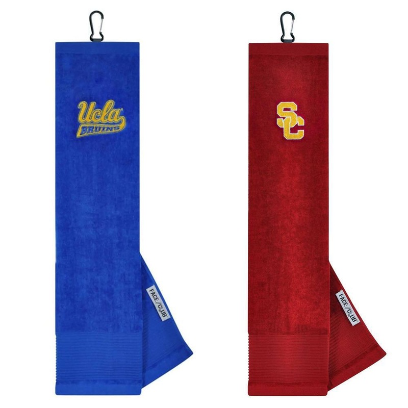 Team Effort NCAA Face/Club Tri-Fold Embroidered Towel UCLA Bruins
