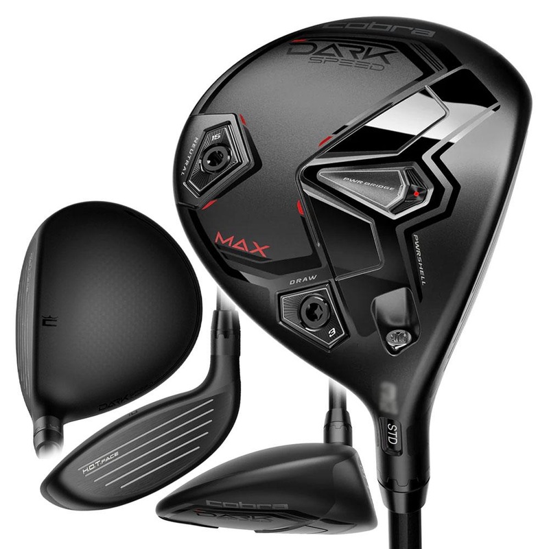Cobra Dark Speed Max Fairway Wood – 24 Men Right – 3 – 15.5 UST LIN-Q M40X Red 5 Graphite – Senior