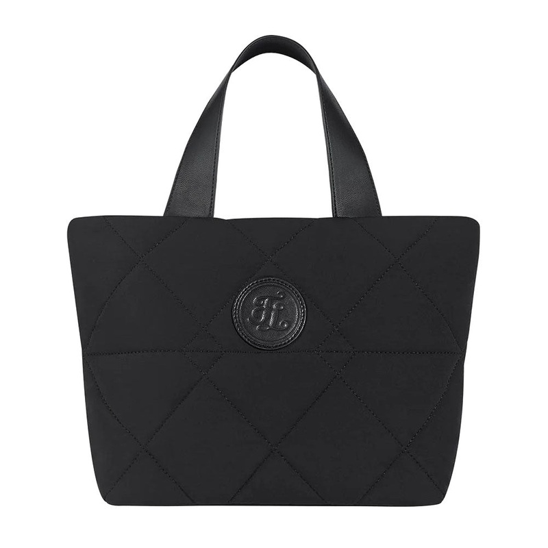 Fairliar Padding Quilted Tote Bag – 24 Women Black