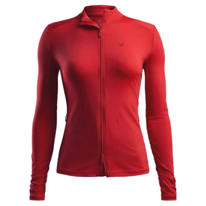 Gfore Featherweight Full Zip Golf Jacket 2021 Women Cherry X-Small