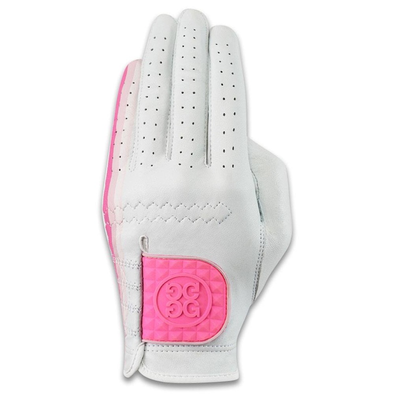 Gfore Plus Golf Glove 2022 Women Fit to Left Hand Snow/Day Glo Pink Regular Small