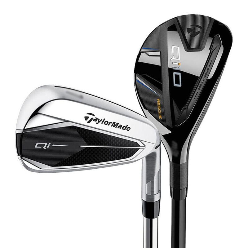 TaylorMade Qi Hybrid Iron Set – 24 Men Right – 4-5H & 6-PW & AW Hybrids (Graphite) / Irons (Steel) – Regular